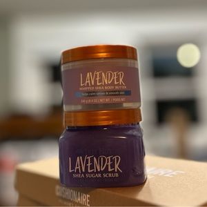 RARE DISCONTINUED LAVENDER TREEHUT SCRUB AND LOTION